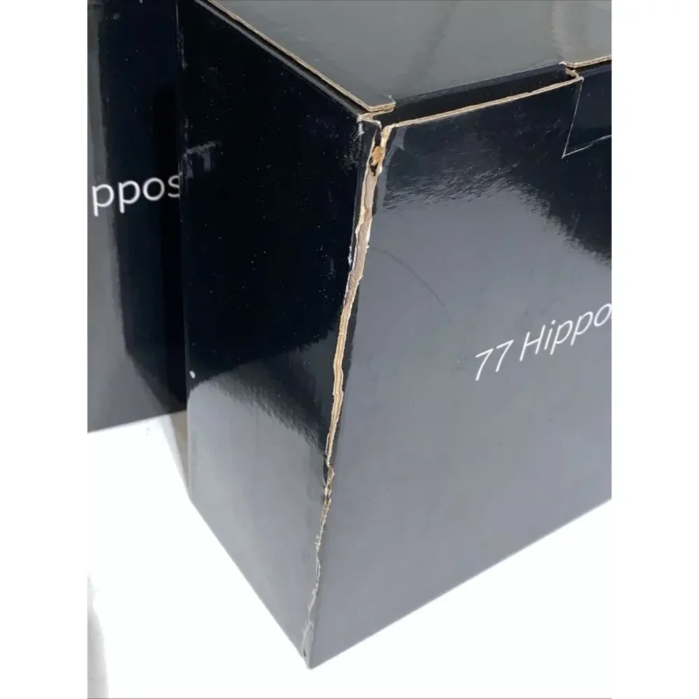 77 Hippos Cylindrical Long Stem Wine Glass Wedding Set 6 Glasses 3 Sets Of 2 NEW